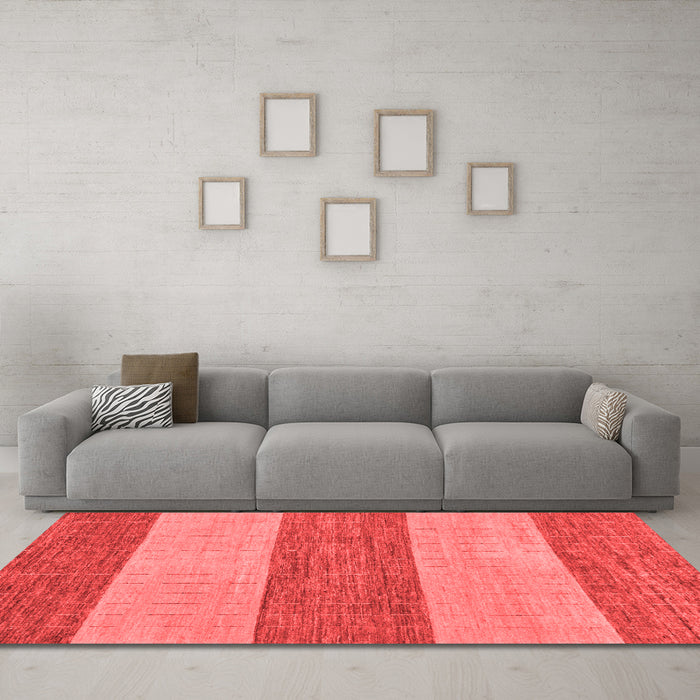 Modern Red Washable Rugs