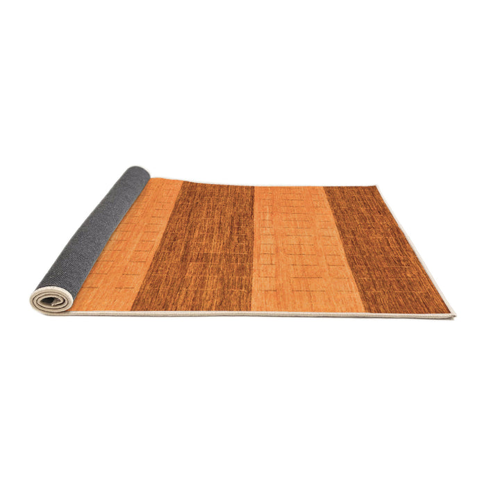 Sideview of Abstract Orange Modern Rug, abs43org