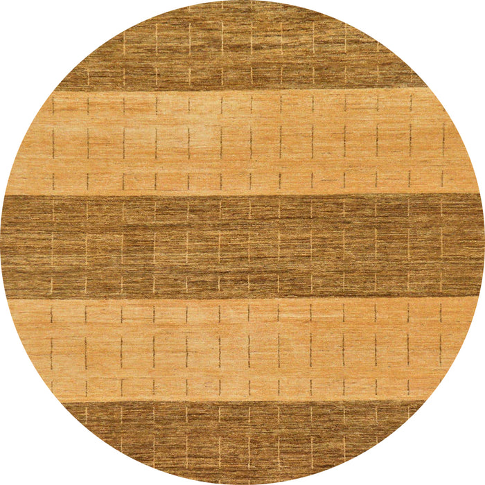 Round Machine Washable Abstract Sedona Brown Rug, wshabs43