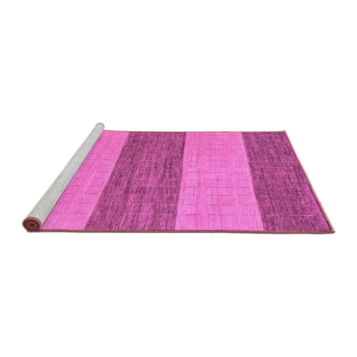 Sideview of Machine Washable Abstract Purple Modern Area Rugs, wshabs43pur