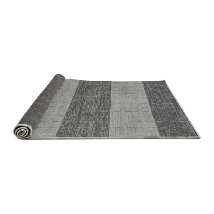 Sideview of Abstract Gray Modern Rug, abs43gry