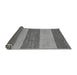 Sideview of Abstract Gray Modern Rug, abs43gry