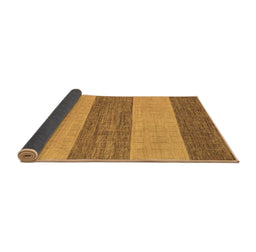 Sideview of Abstract Brown Modern Rug, abs43brn