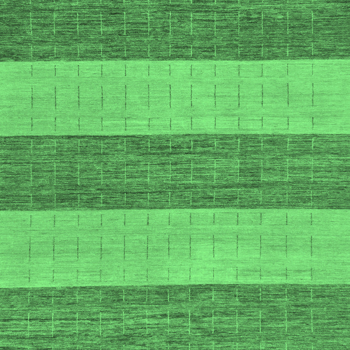 Square Abstract Emerald Green Modern Rug, abs43emgrn