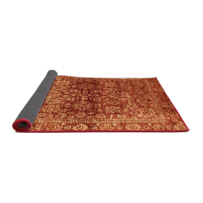 Sideview of Abstract Red Oriental Rug, abs440