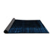 Sideview of Abstract Black Modern Rug, abs4400