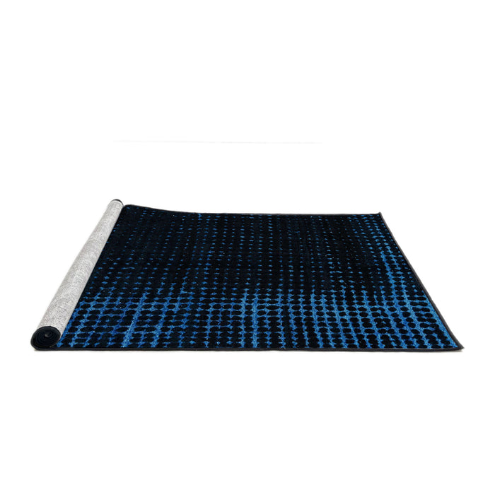 Sideview of Machine Washable Abstract Black Rug, wshabs4400