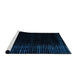 Sideview of Machine Washable Abstract Black Rug, wshabs4400