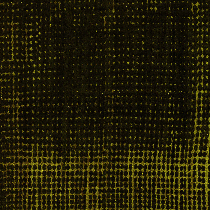 Square Machine Washable Abstract Yellow Modern Rug, wshabs4400yw