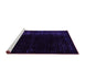 Sideview of Machine Washable Abstract Pink Modern Rug, wshabs4400pnk