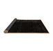 Sideview of Abstract Brown Modern Rug, abs4400brn