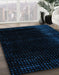 Machine Washable Abstract Black Rug in a Family Room, wshabs4400