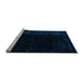 Sideview of Machine Washable Abstract Light Blue Modern Rug, wshabs4400lblu