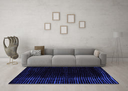Machine Washable Abstract Purple Modern Area Rugs in a Living Room, wshabs4400pur