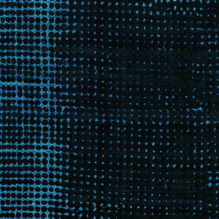 Machine Washable Abstract Turquoise Modern Area Rugs, wshabs4400turq