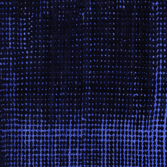 Square Machine Washable Abstract Blue Modern Rug, wshabs4400blu