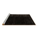 Sideview of Machine Washable Abstract Brown Modern Rug, wshabs4400brn