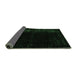 Sideview of Abstract Emerald Green Modern Rug, abs4400emgrn