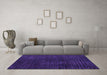 Machine Washable Abstract Purple Modern Area Rugs in a Living Room, wshabs4401pur