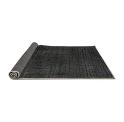 Sideview of Abstract Gray Modern Rug, abs4401gry