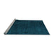 Sideview of Machine Washable Abstract Light Blue Modern Rug, wshabs4401lblu