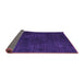 Sideview of Abstract Purple Modern Rug, abs4401pur