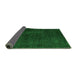 Sideview of Abstract Green Modern Rug, abs4401grn