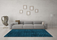 Machine Washable Abstract Light Blue Modern Rug, wshabs4401lblu