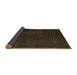 Sideview of Abstract Brown Modern Rug, abs4401brn