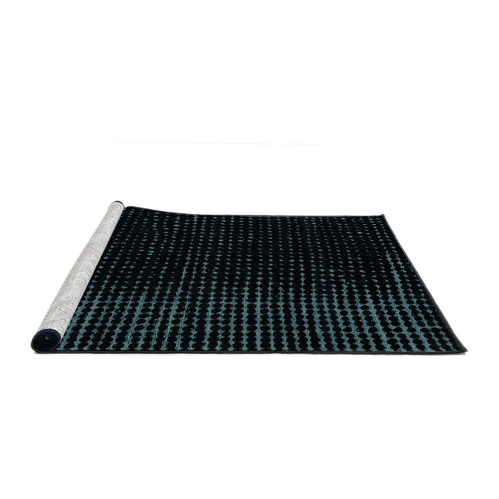 Sideview of Machine Washable Abstract Black Rug, wshabs4402