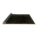 Sideview of Abstract Brown Modern Rug, abs4402brn