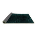 Sideview of Abstract Turquoise Modern Rug, abs4402turq