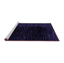 Sideview of Machine Washable Abstract Purple Modern Area Rugs, wshabs4402pur