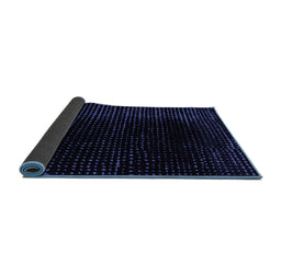Sideview of Abstract Blue Modern Rug, abs4402blu