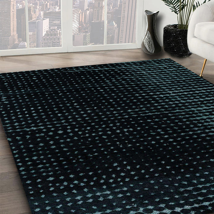 Machine Washable Abstract Black Rug in a Family Room, wshabs4402
