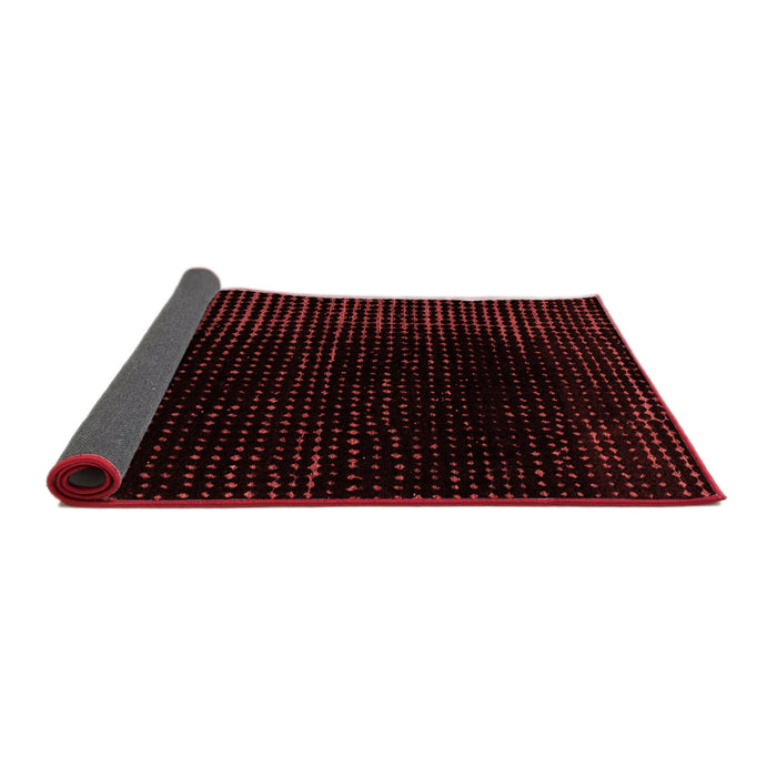 Abstract Red Modern Area Rugs