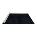 Sideview of Machine Washable Abstract Dark Slate Gray Green Rug, wshabs4403