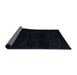 Sideview of Abstract Dark Slate Gray Green Modern Rug, abs4403