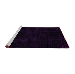 Sideview of Machine Washable Abstract Pink Modern Rug, wshabs4403pnk