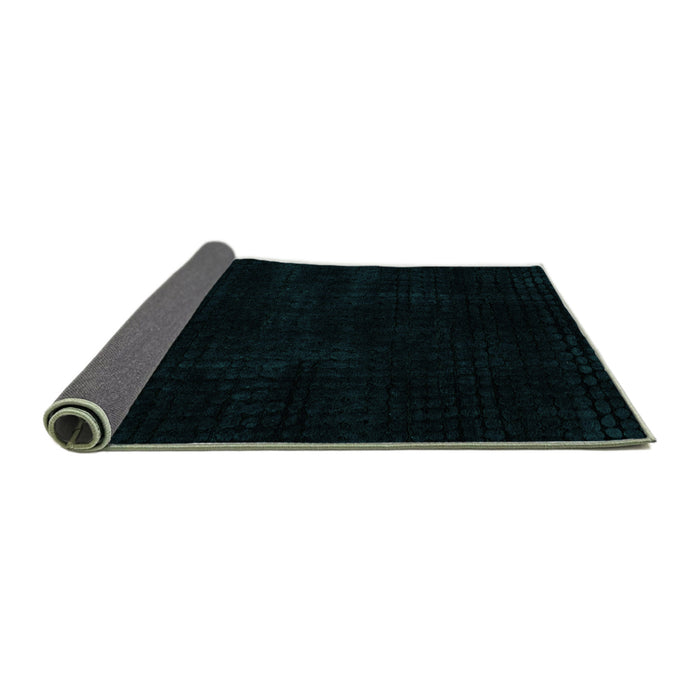 Sideview of Abstract Turquoise Modern Rug, abs4403turq