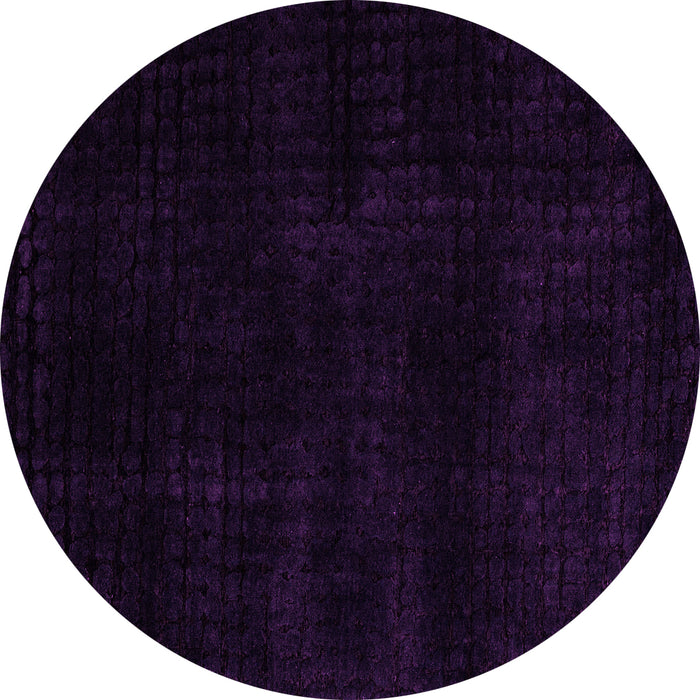 Round Machine Washable Abstract Pink Modern Rug, wshabs4403pnk