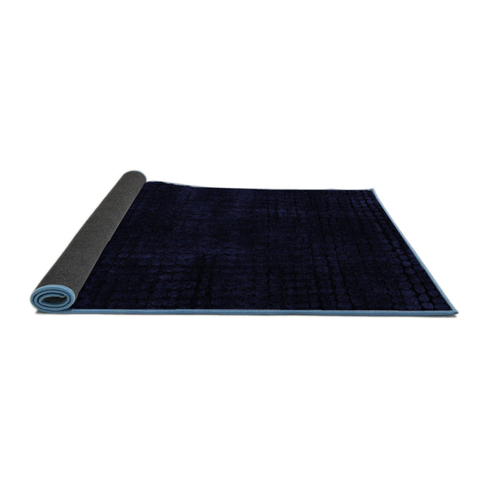 Sideview of Abstract Blue Modern Rug, abs4403blu