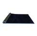 Sideview of Abstract Blue Modern Rug, abs4403blu