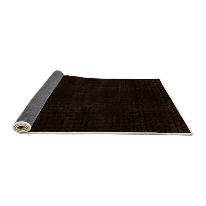 Sideview of Abstract Orange Modern Rug, abs4403org