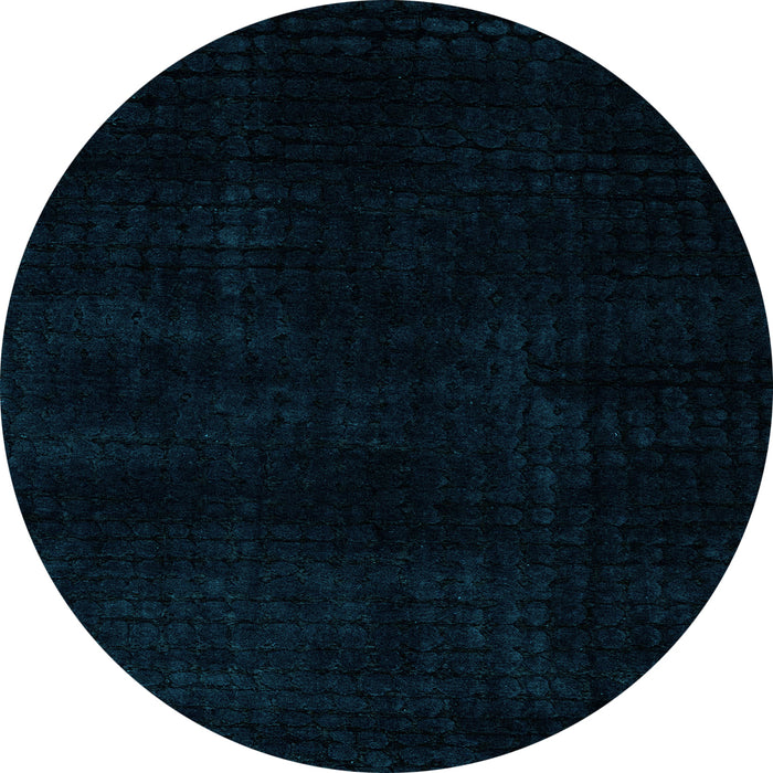 Round Machine Washable Abstract Light Blue Modern Rug, wshabs4403lblu
