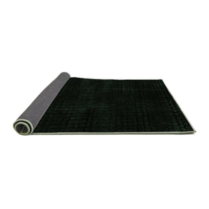 Sideview of Abstract Emerald Green Modern Rug, abs4403emgrn