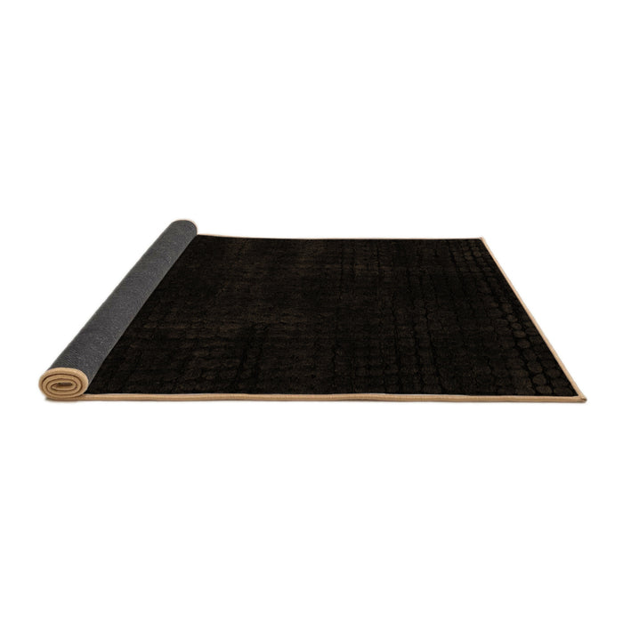 Sideview of Abstract Brown Modern Rug, abs4403brn