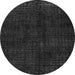 Round Machine Washable Abstract Gray Modern Rug, wshabs4404gry