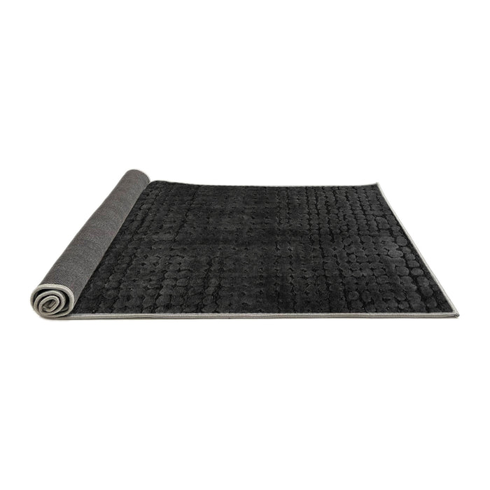 Sideview of Abstract Gray Modern Rug, abs4404gry