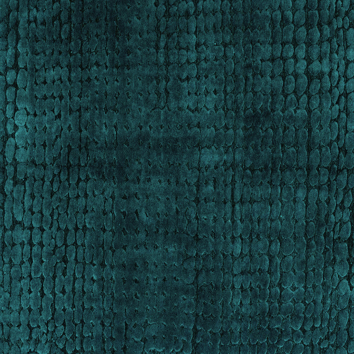 Square Machine Washable Abstract Turquoise Modern Area Rugs, wshabs4404turq